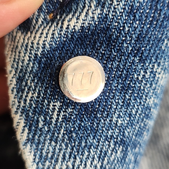 LEVIS 80s acid stone washed denim trucker jacket red tab made in USA XL - Picture 8 of 13